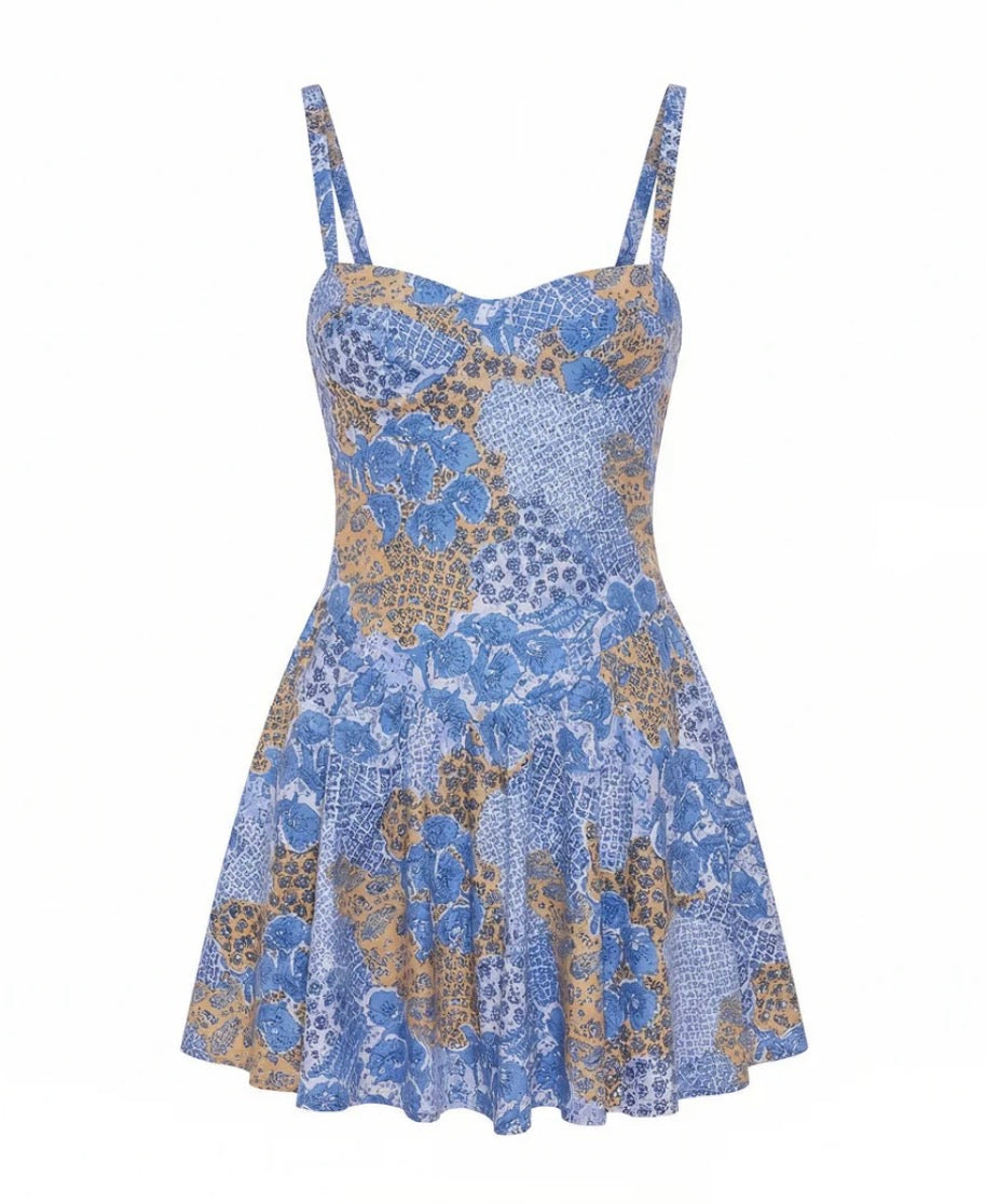 Flynn Basque Waist Mini Dress