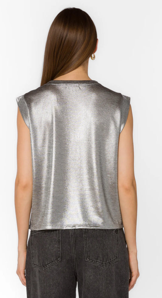 Rossin Metallic Muscle Tee