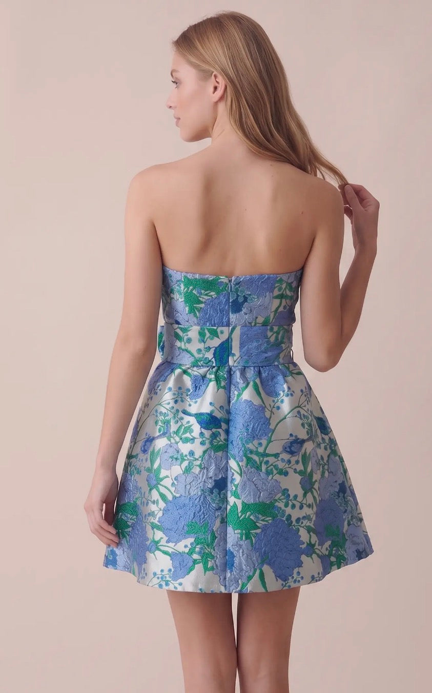 Garden Strapless Sweetheart Dress with Belt