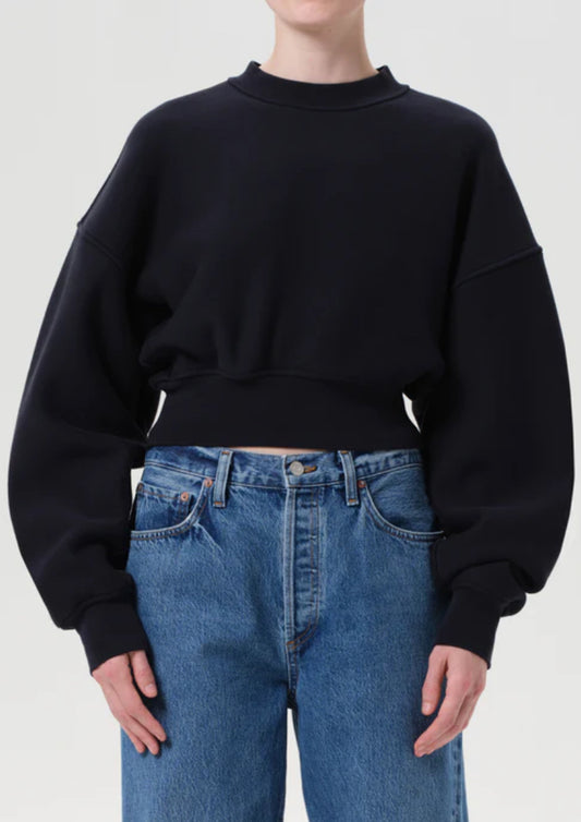 AGOLDE Kit Shrunken Crewneck Sweatshirt