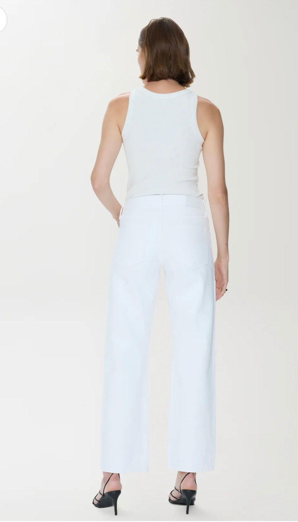 Lexi Bowed Straight in Vivid White