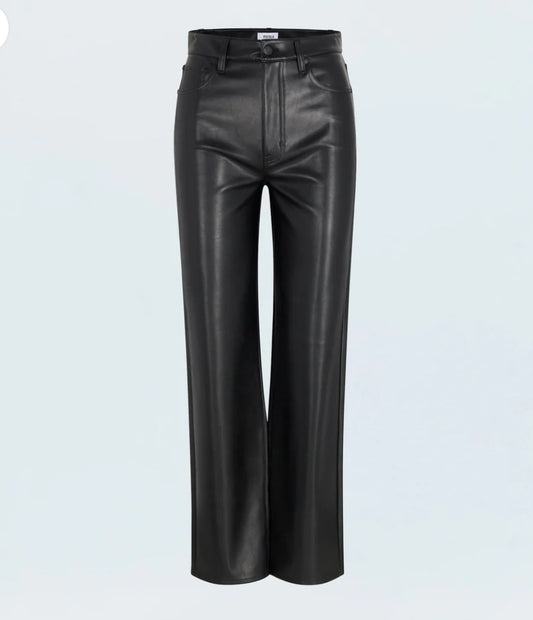 Cassie Leather Pant in Onyx