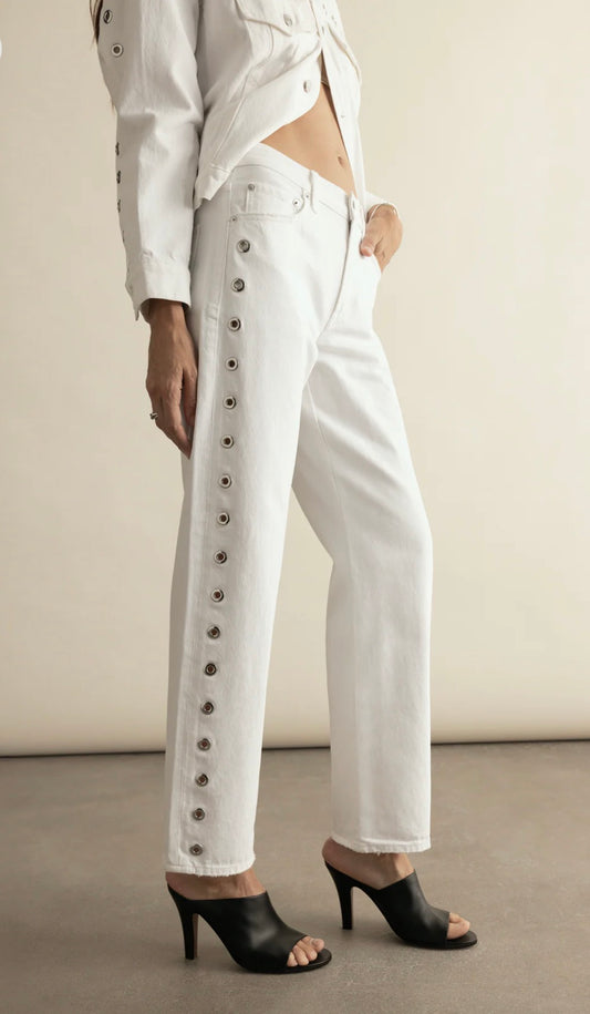 Lexi Bowed Straight in Vivid White