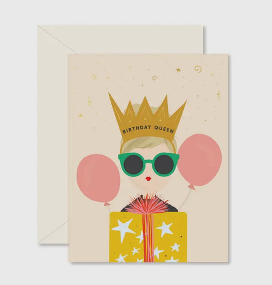 Birthday Queen Greeting Card