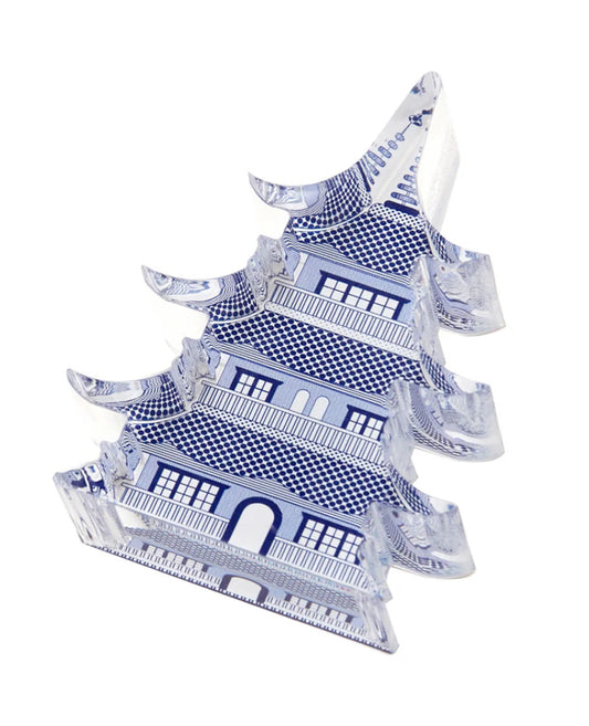 Blue Pagoda Paper Weight