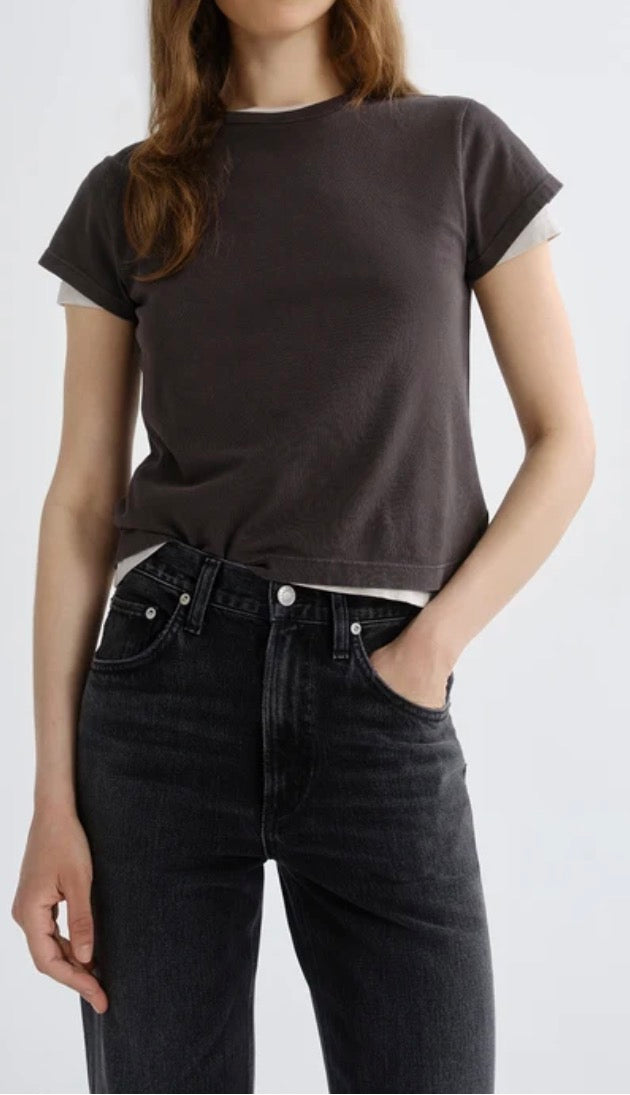 AGOLDE Adine Tee in Forge