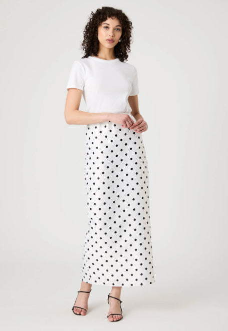 Polka Dot Maxi Skirt
