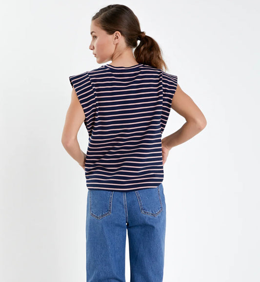 Stripe Sleeveless TShirt