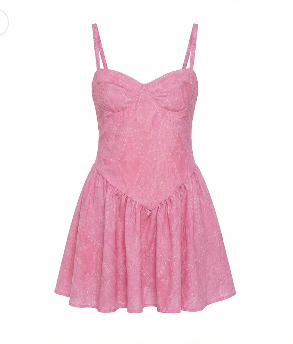 Flynn Basque Waist Mini Dress