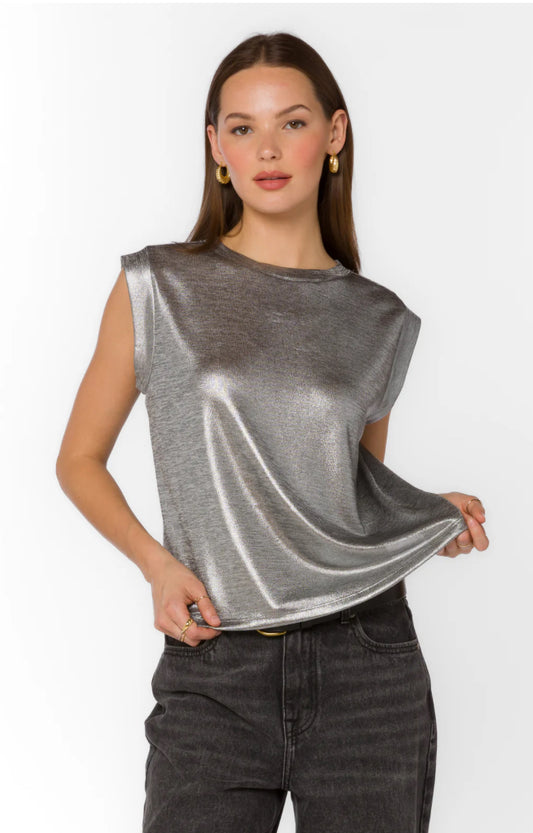 Rossin Metallic Muscle Tee