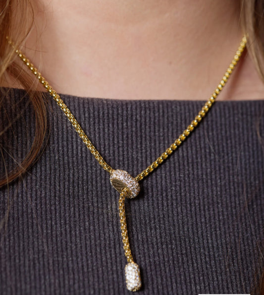 Maya Mini Lariat Necklace