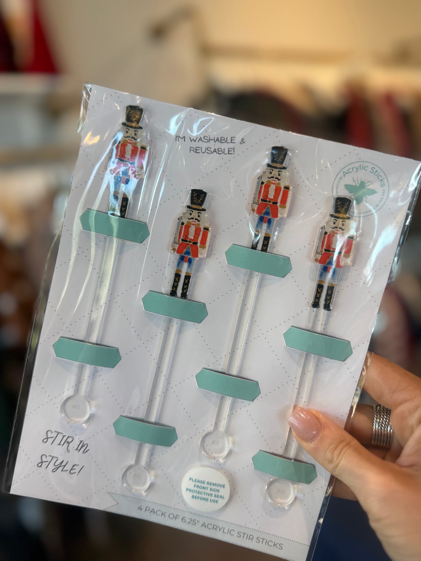 Classic Nutcracker Stir Sticks