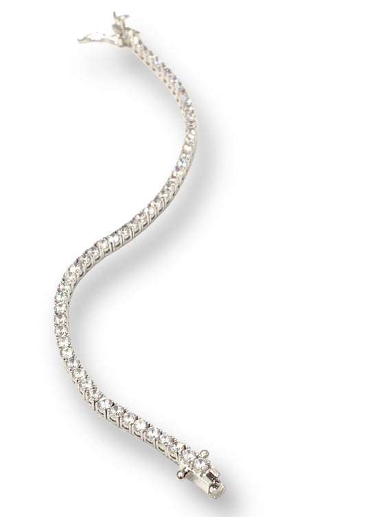 London tennis bracelet, WG, 2mm