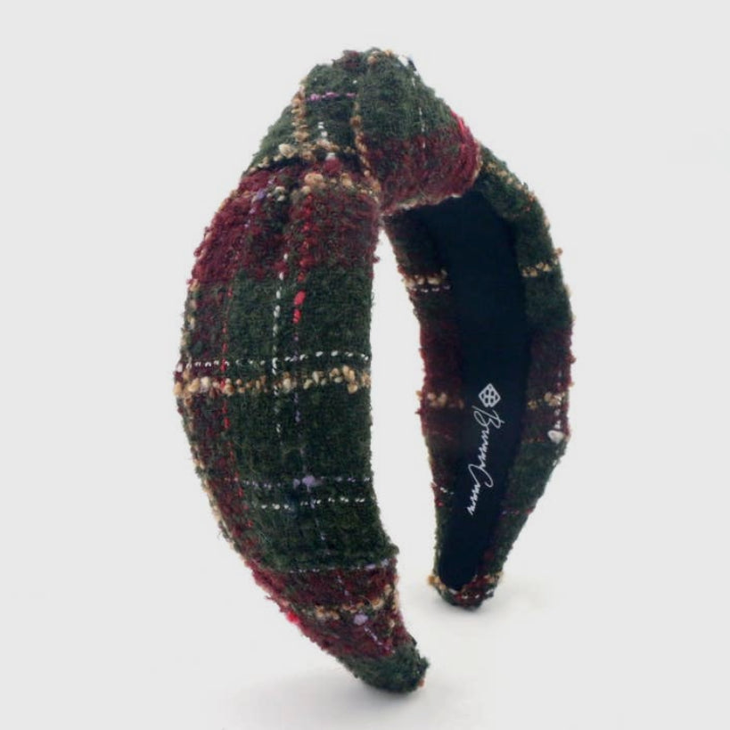 Green Winter Tweed Headband