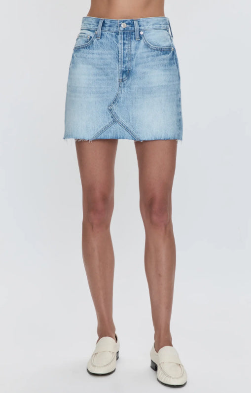 Kat High Waist Mini Skirt in Academia