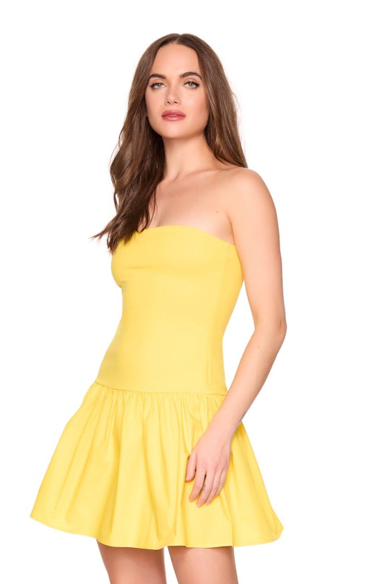 Sunshine Knit Poplin Tube Dress