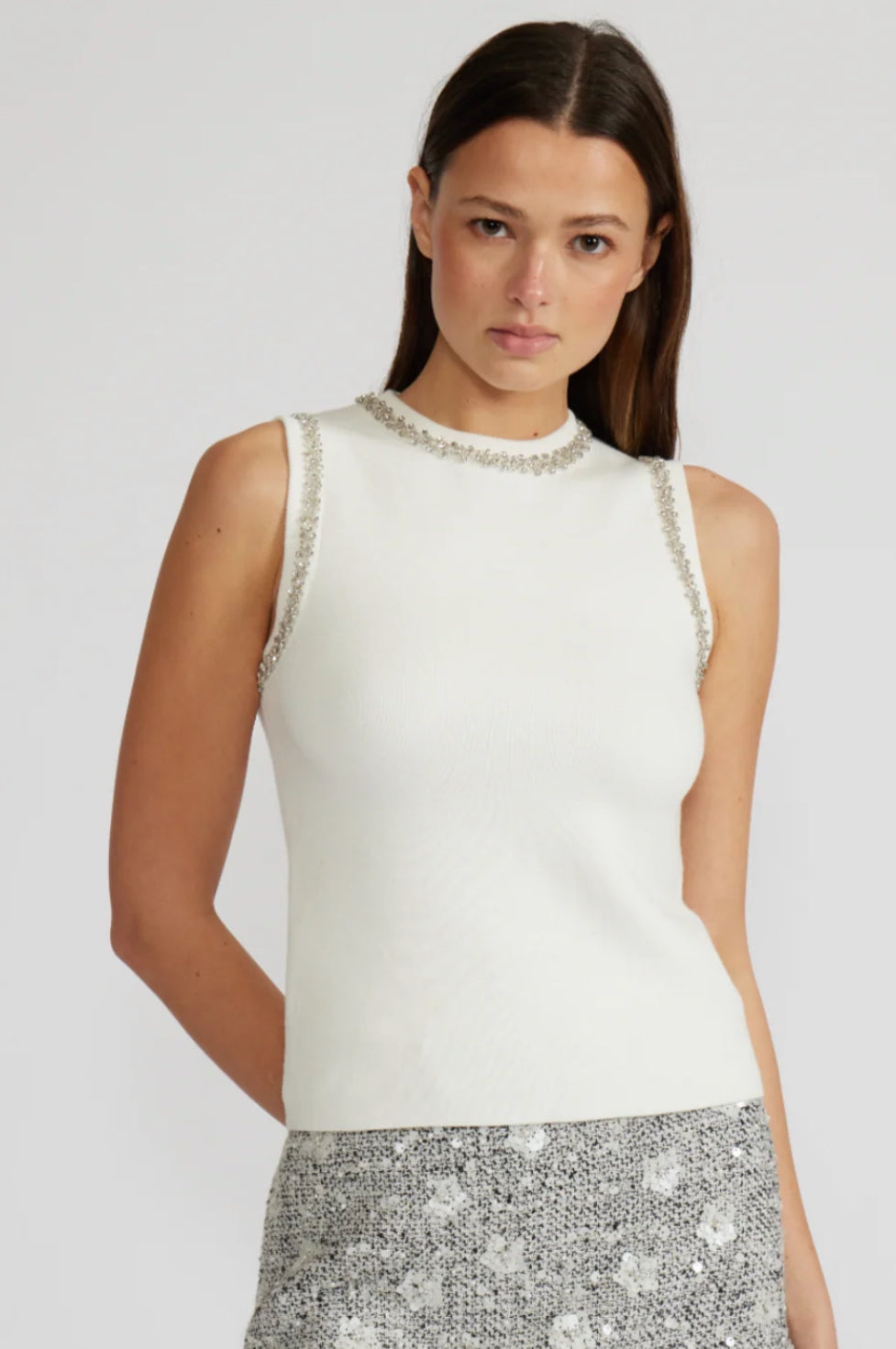 Giana Crystal Trim Top