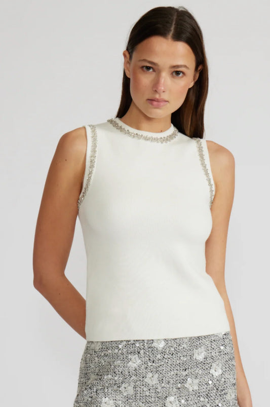 Giana Crystal Trim Top