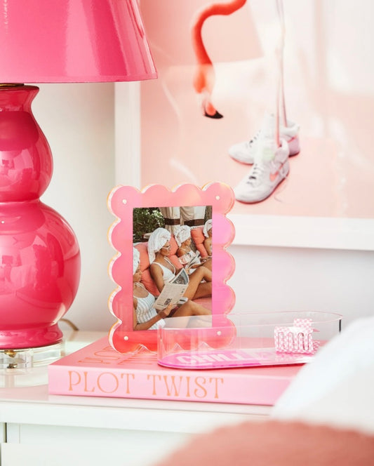 Neon Pink Acrylic Picture Frame