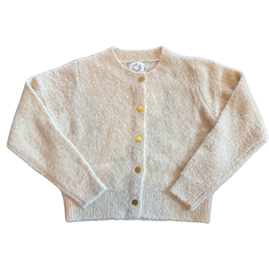 Cream Boucle Cardigan