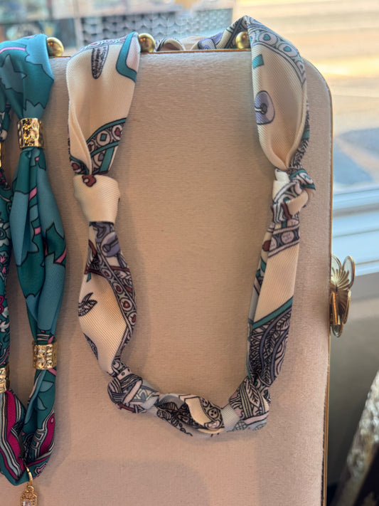 House of Cards Bandana Scarf Necklace