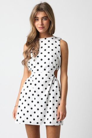 Jackie Polka Dot Mini Dress