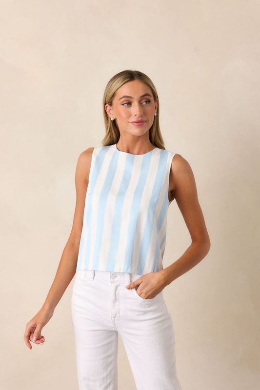 Whitby Tank Top in Baby Blue