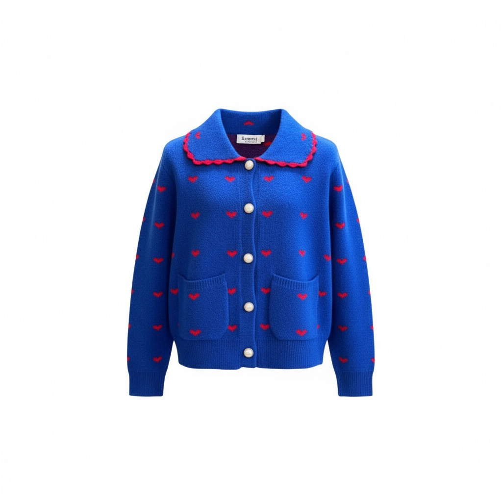 Long Sleeve Heart Cardigan
