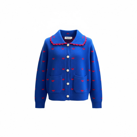 Long Sleeve Heart Cardigan