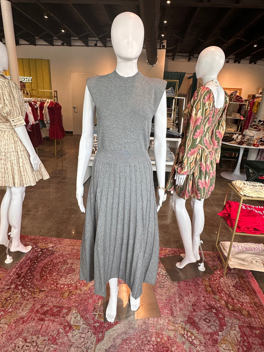 Pleated Sweater Dress