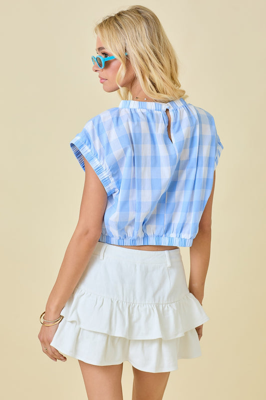 Gingham Crop Top