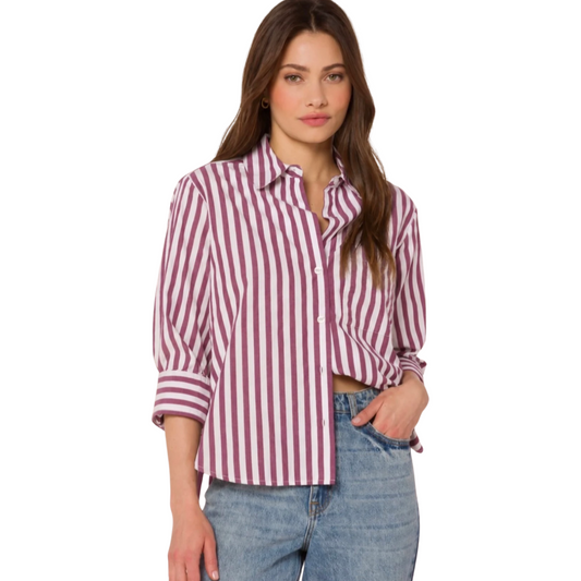 Valencia Striped Button Up Shirt