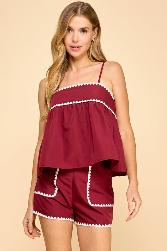 Embroidery Stitch Shorts