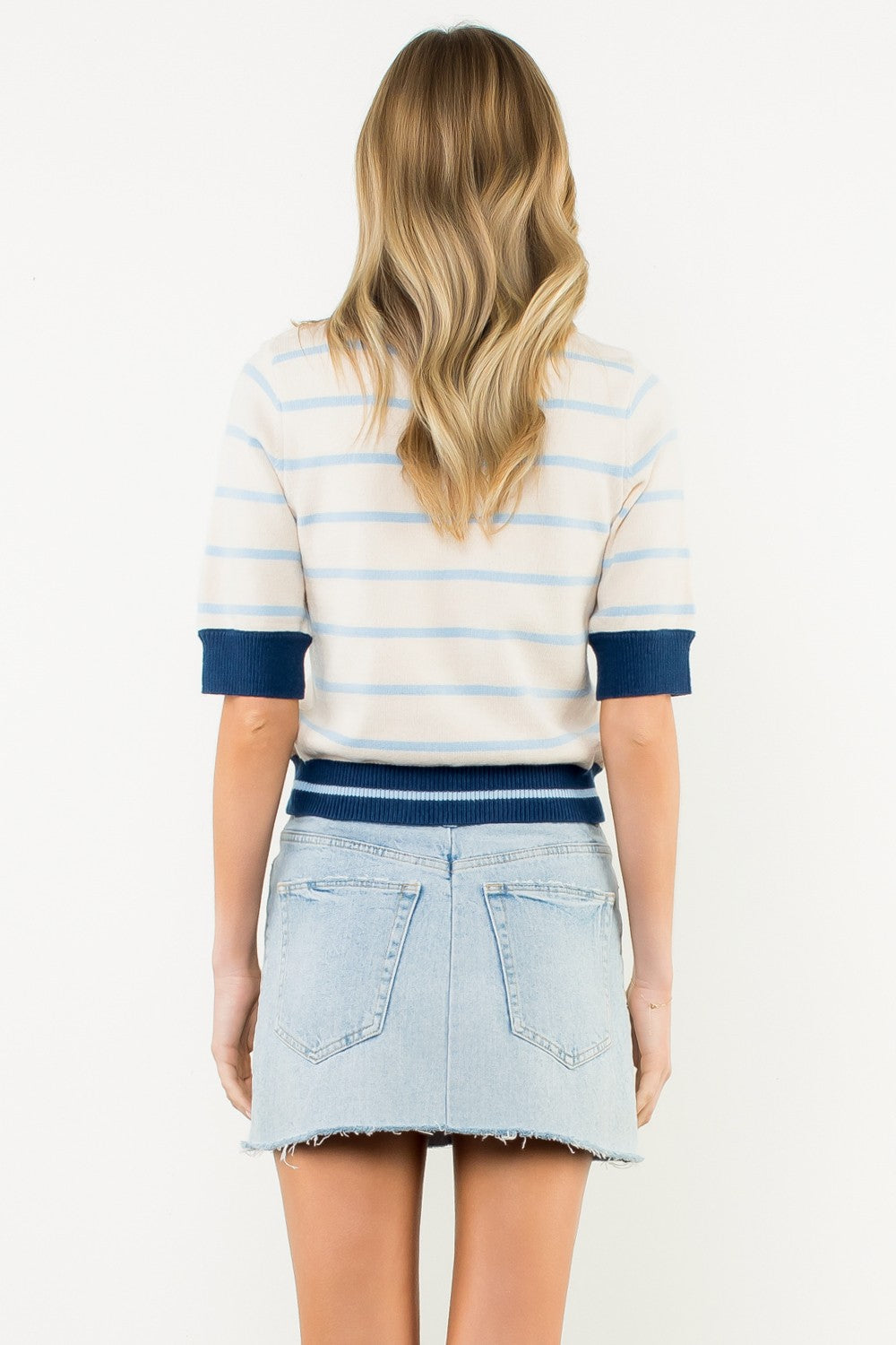 Short Sleeve Striped Top