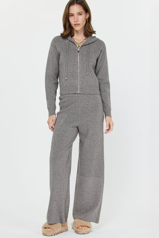 Long Sleeve Zip Up Cropped Hoodie