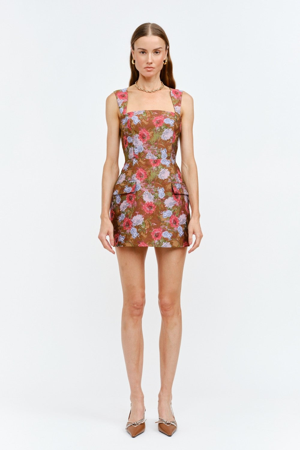 Romony Jacquard Mini Dress