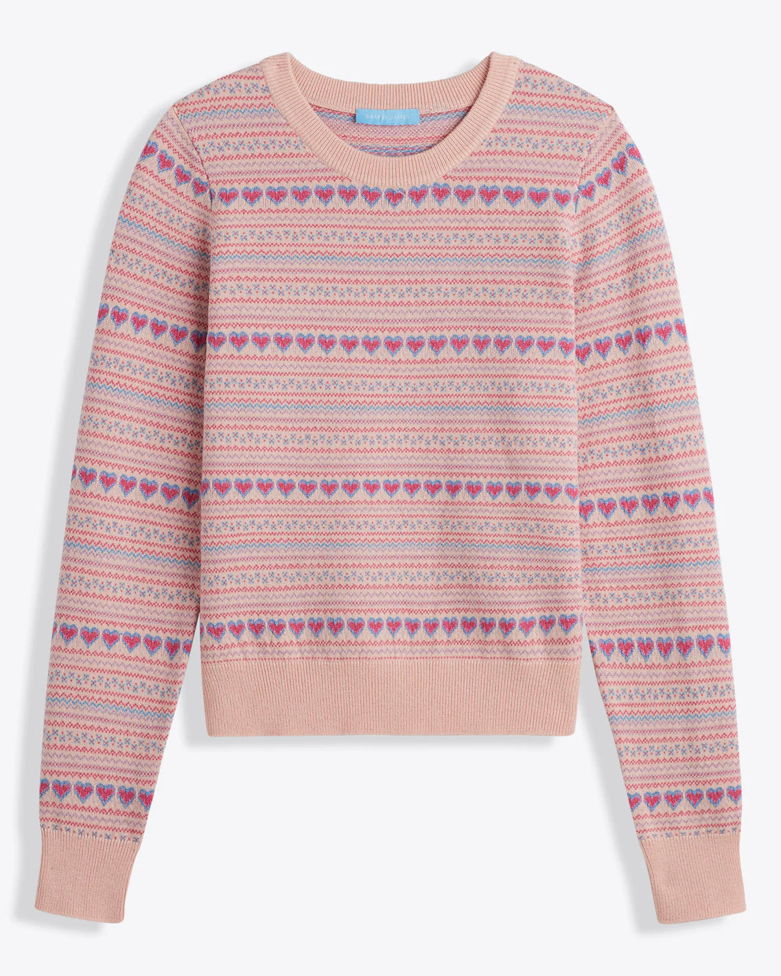 Pink Fairisle Crewneck Sweater