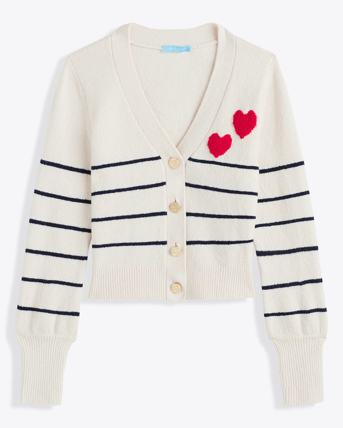 V-Neck Hearts Cardigan