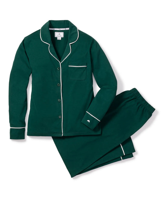 Pima Pajama Pant Set Evergreen