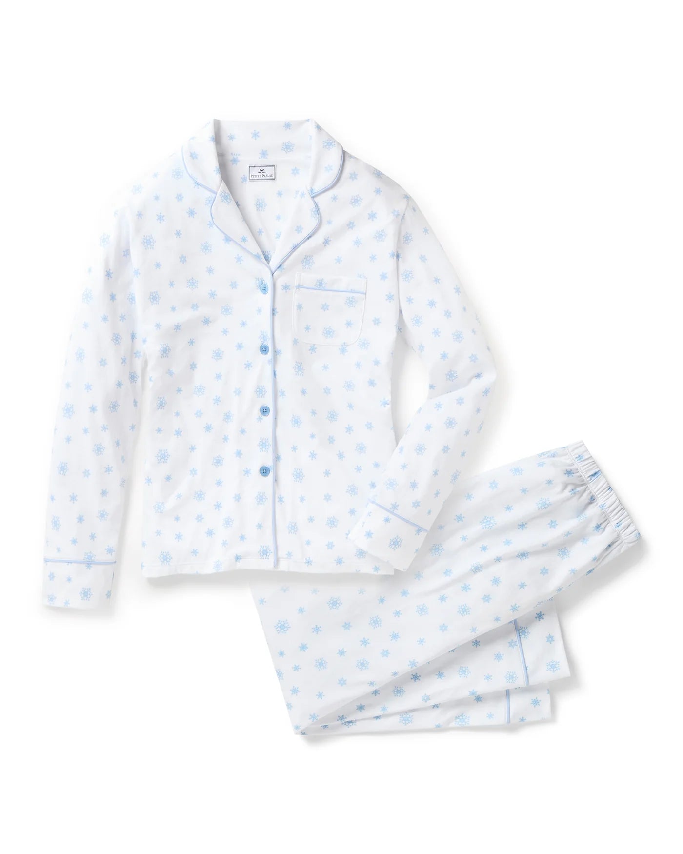 Pima Pajama Pant Set Periwinkle Wonderland