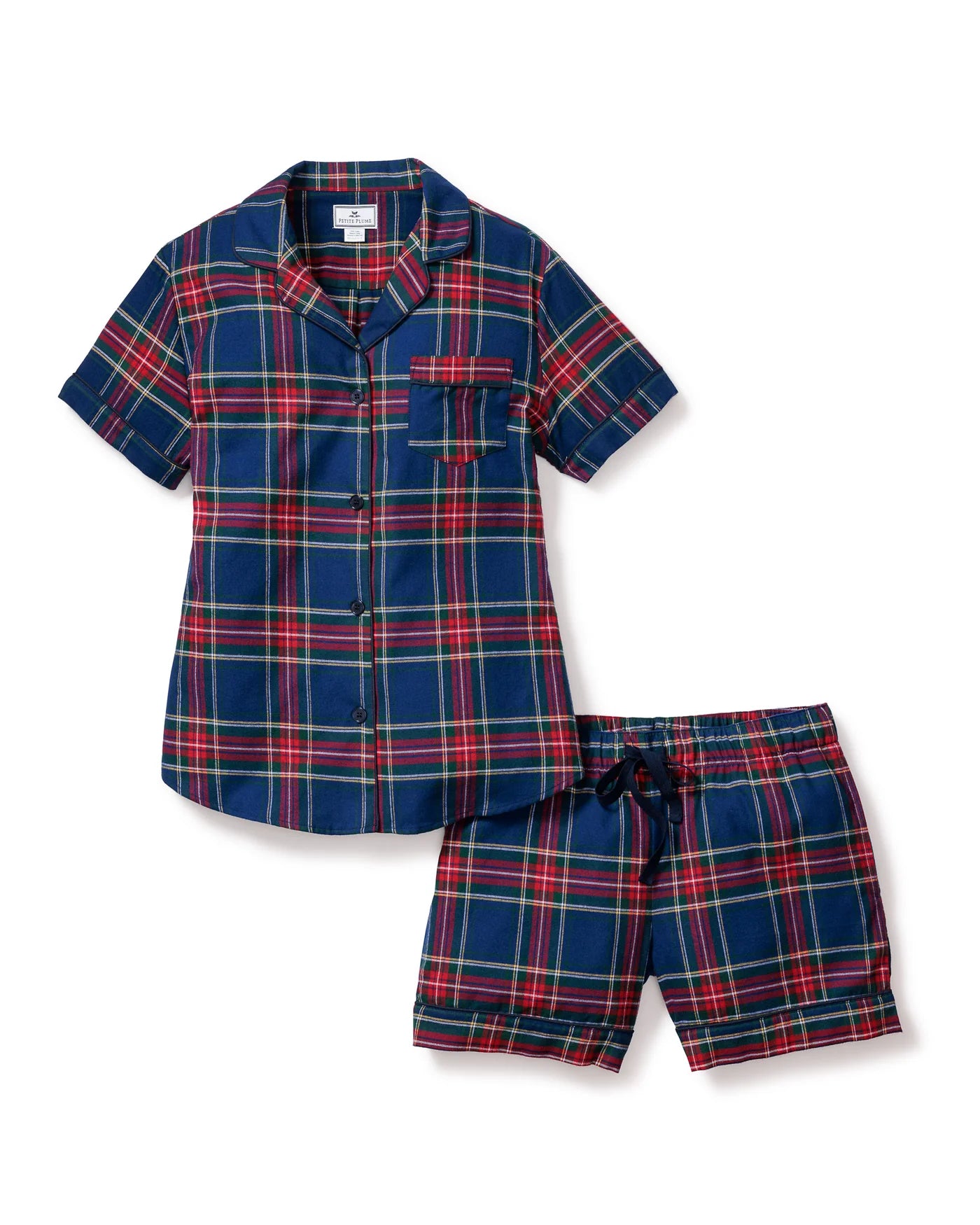 Brushed Cotton Short Set Windsor Tartan