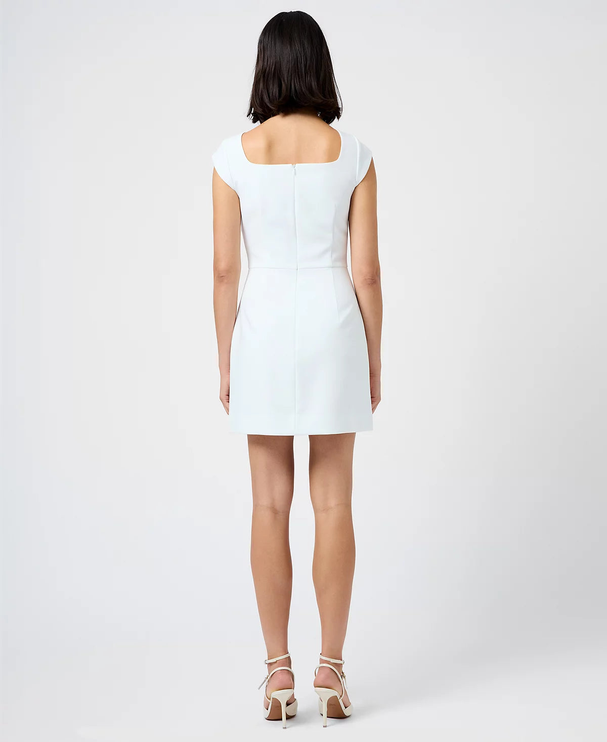 Azra Twill Square Neck Mini Dress