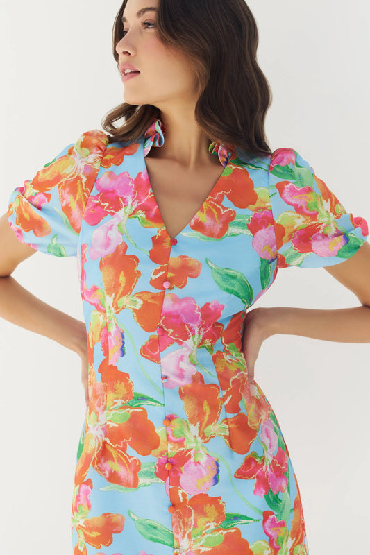 Auden Dress in Watercolor