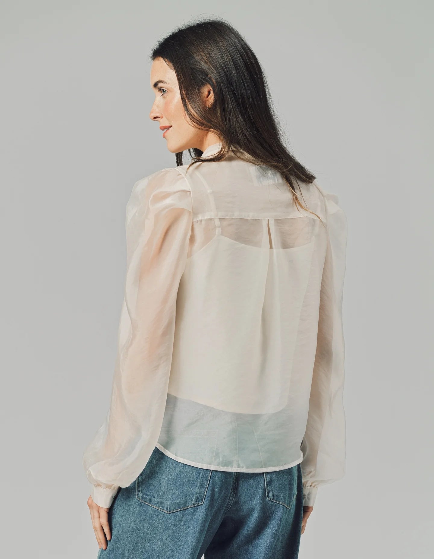 French Bow Blouse-XS