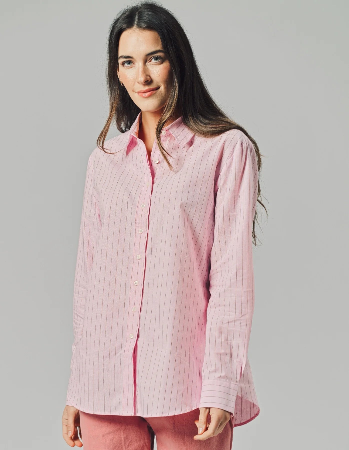 Washed Linen Shirt-XS