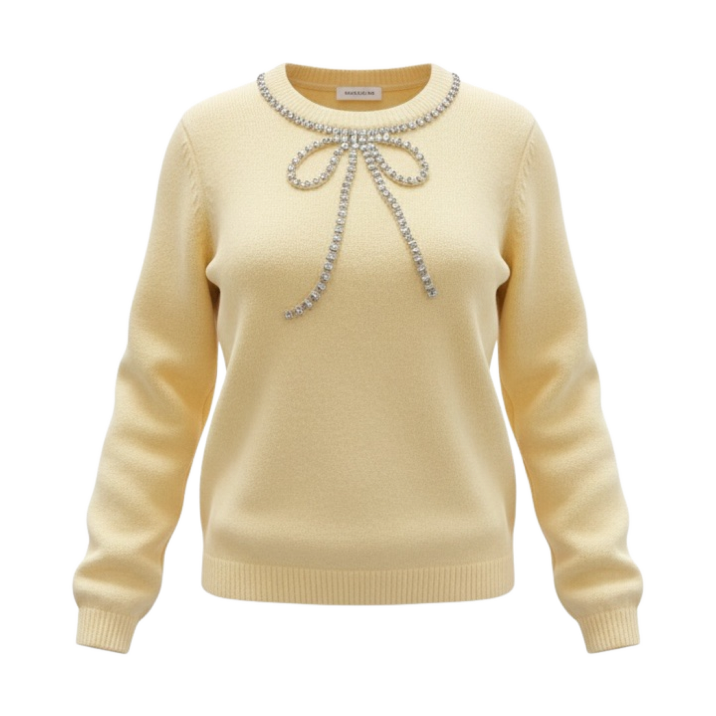 Rhinestone Bow Sweater