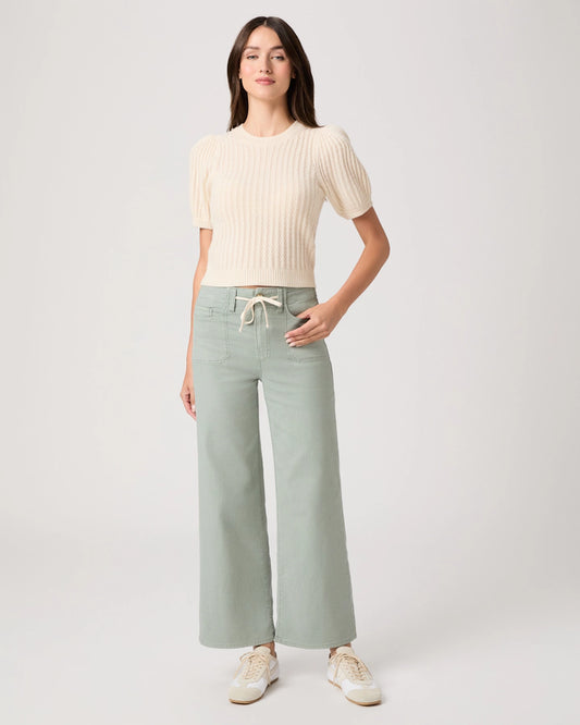 Ari Wide Leg Pant in Seaglass