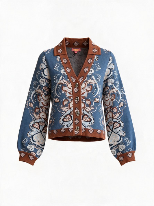Paisley Pattern Cardigan