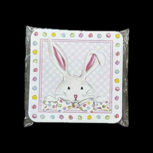 Bunny with Bow Tie Coasters