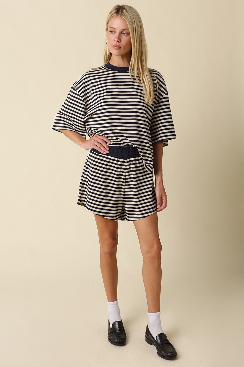 Striped Oversized Top